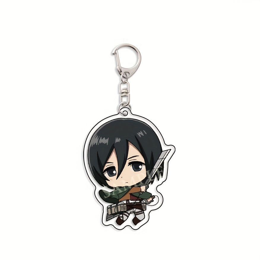 Cartoon Keychain Pendant Anime Figure Double Sided Key Chain Pendant