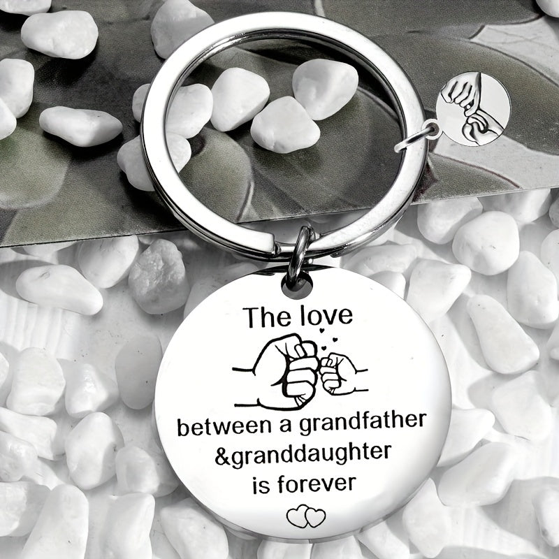 Grandad Granddaughter Keyring The Love Is Forever Keychain