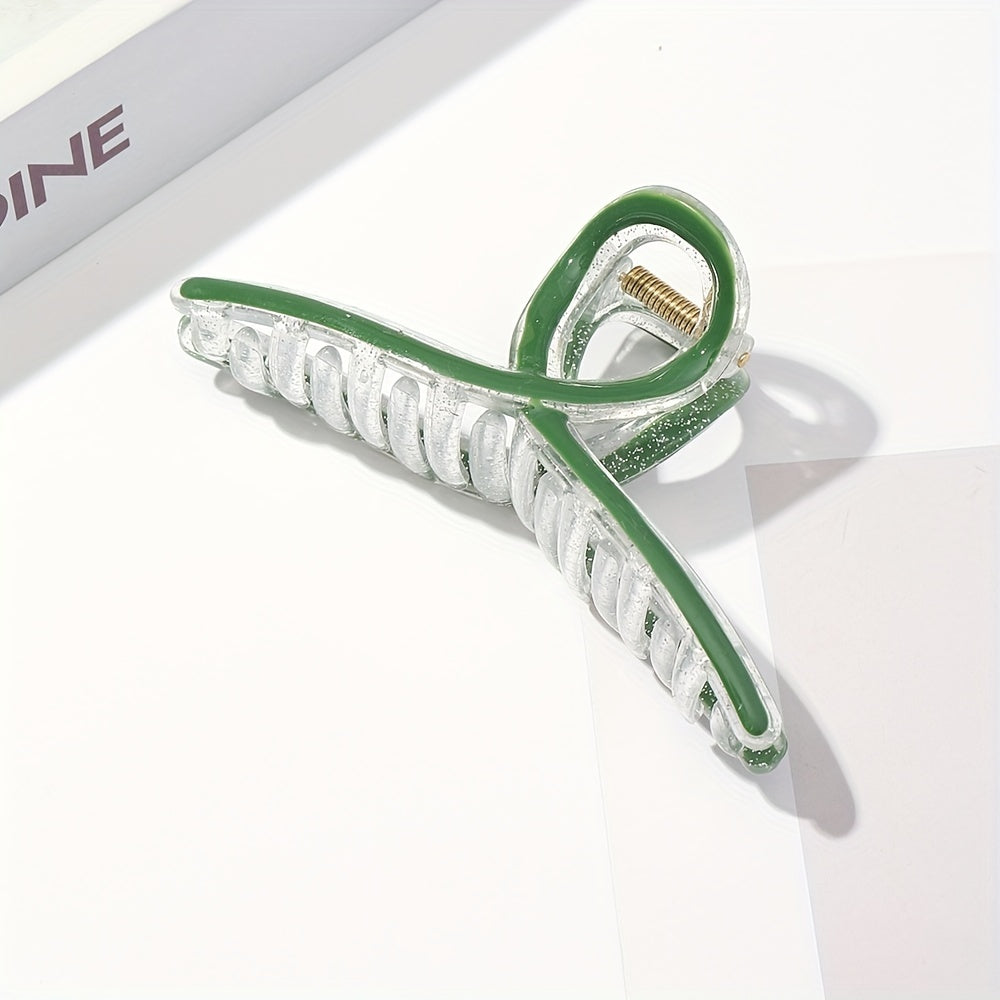 Large Colorful Hair Claw Transparent Shark Claw Hair Accessory