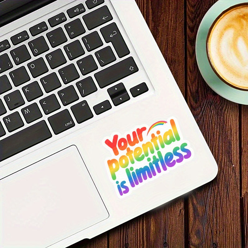Limitless Vibrant Purpose Vinyl Stickers for Computers Laptops Water Bottles