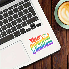 Limitless Vibrant Purpose Vinyl Stickers for Computers Laptops Water Bottles