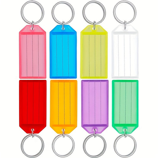Colorful Key Tag Keychain Identifier Label Address Info