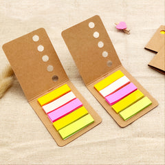 Cow Leather Sticky Note Set 120 Sheets