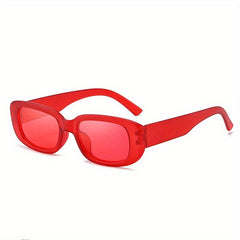Rectangle Frame Sunglasses Vintage Small Glasses UV400