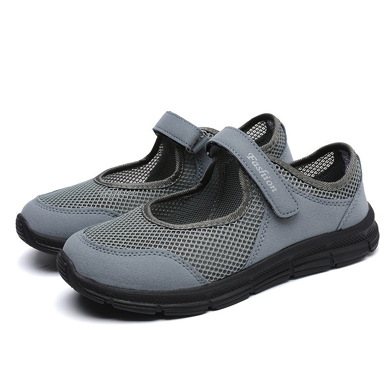 Women's Mesh Flat Sandals Breathable Non Slip Walking Shoes