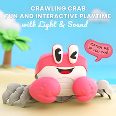 Electronic Sensing Toy Crab with Music and Crawling