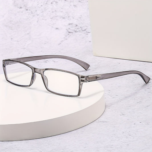Clear Lens Glasses Jelly Frame Anti Light Reading Glasses