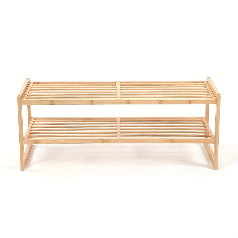 Bamboo Shoe Rack For Entryway Shoe Shelf Closet Shoe Storage Organizer