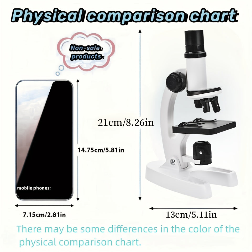 DIY Disassembly Microscope Toy Set for Kids 1200x Magnification