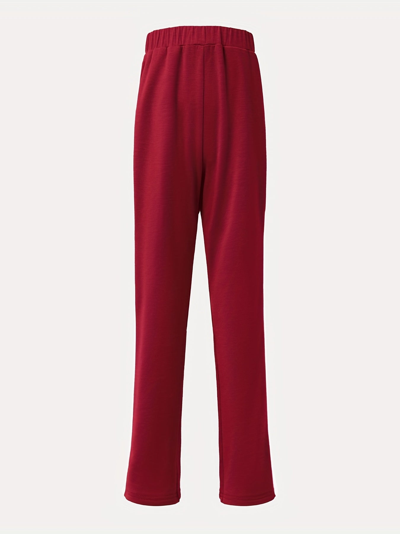 Girls Athleisure Wide Leg Sweatpants for Sports Running