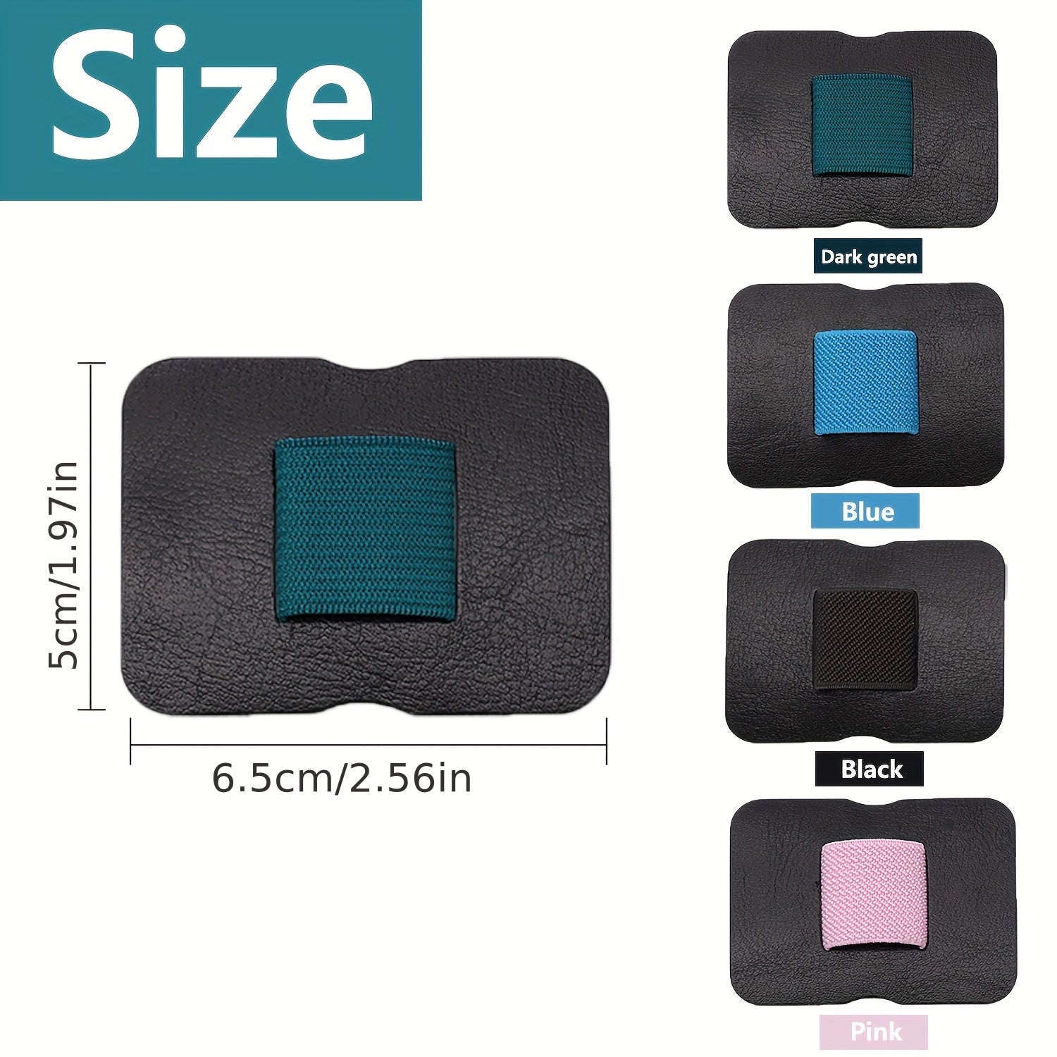 Pen Loop Holder Adhesive PU Leather Elastic Band For Notebooks Journals