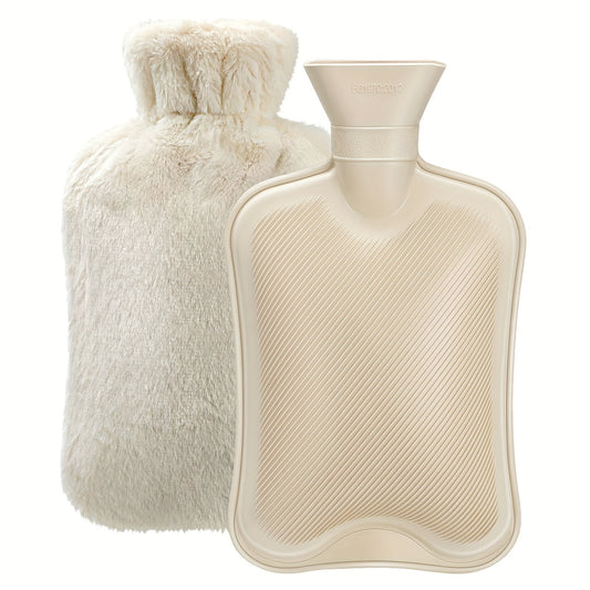2L Rubber Hot Water Bottle Soft Cover Hot Water Bag Hot Cold Pack