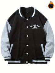 Men's Muppet Bear Jacket with Baseball Collar