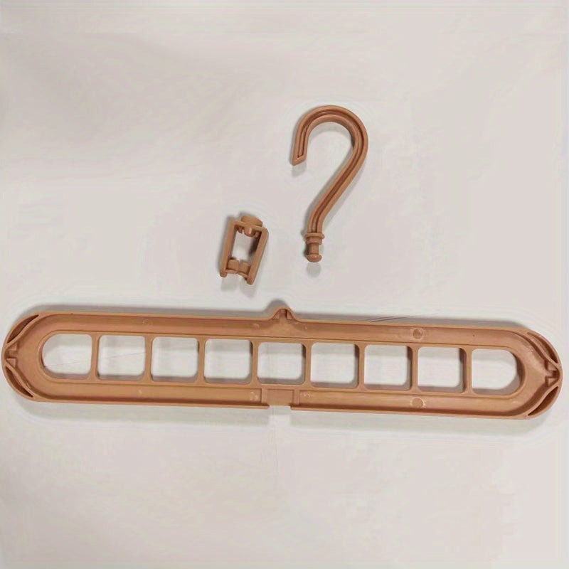 Multifunctional Clothes Hanger Storage Rack 9 Holes Plastic Drying Rack