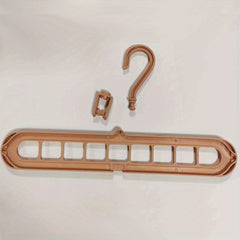 Multifunctional Clothes Hanger Storage Rack 9 Holes Plastic Drying Rack