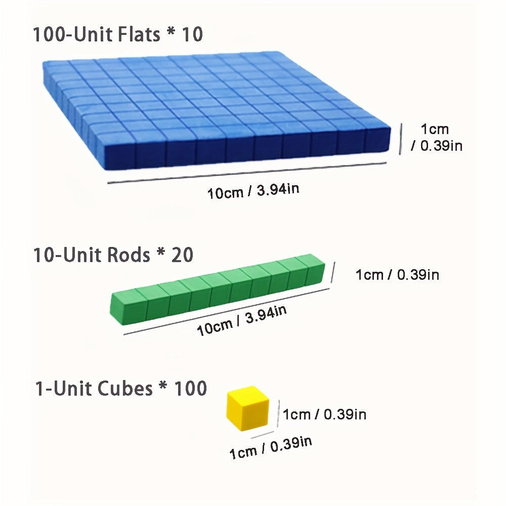 130 Pcs Foam Base Ten Blocks Math Manipulatives K 3 Counting Math Halloween