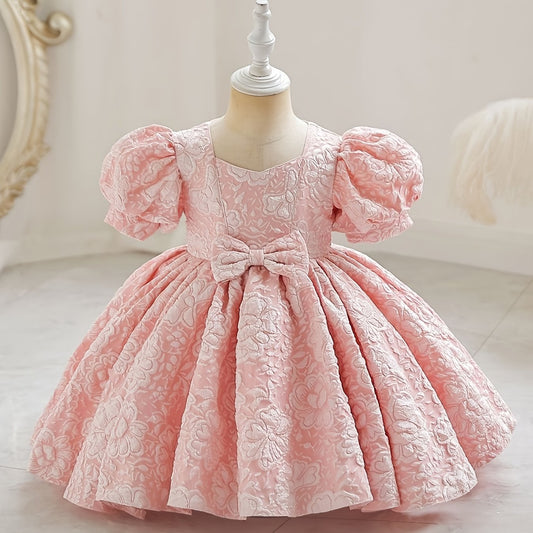 Baby Girls Flower Bowknot Princess Dress Clothes