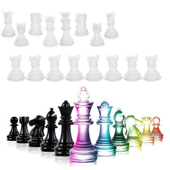 Chess Resin Silicone Mold 16pcs 3D Upgrade Kit Full Size Epoxy Molds