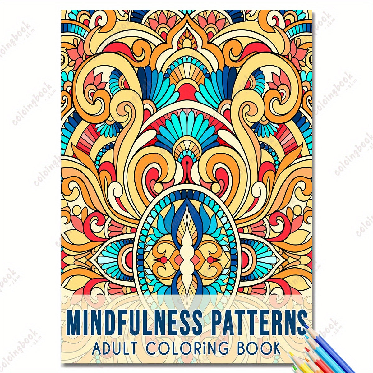 Thickened Paper 29 MINDFULNESS PATTERNS Coloring Book for Adults