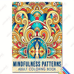Thickened Paper 29 MINDFULNESS PATTERNS Coloring Book for Adults