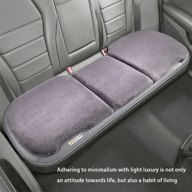 3pcs Winter Car Seat Cushion Plush Warm Car Accessories