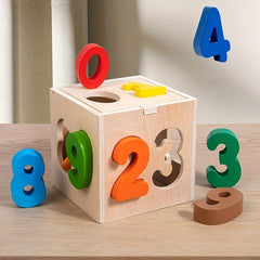 Toddler Number Shape Matching Blocks Educational Toy