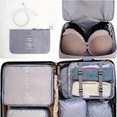 8 Set Packing Cubes For Suitcases Luggage Packing Organizers With Laundry Bag