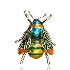 Colorful Bee Shape Brooch Animal Insect Theme Corsage Pin 1 Pc