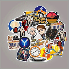 50pcs Sci Fi Movie Stickers - Vinyl Decals for Laptops & Bottles