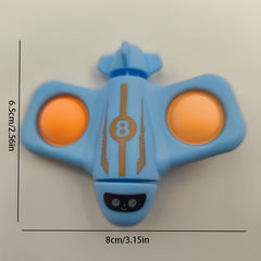 3pcs Rotating Airplanes with Silicone Bubbles - Fun Classroom Rewards