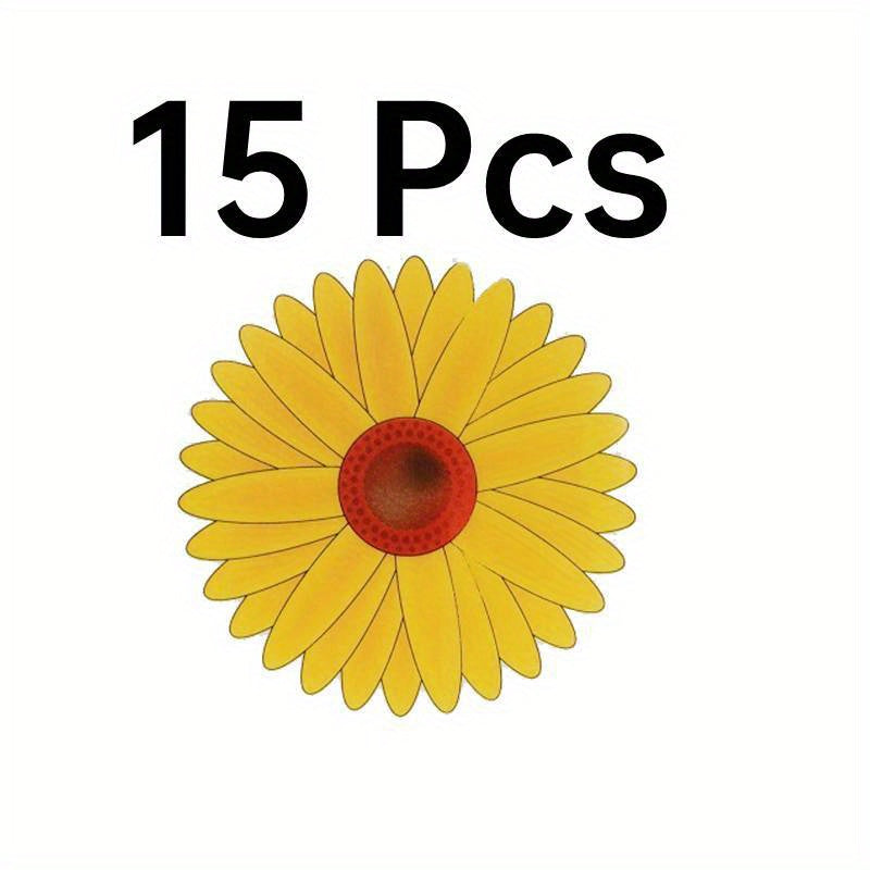 Sunflower Fly Trap Window Sticker for Indoor Use