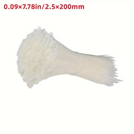 100pcs Nylon Cable Ties Cold Resistant Industrial Binding Belts