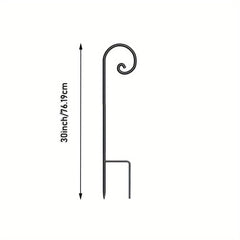 Shepherd Hook Iron Curled Hook For Hanging Bird Feeders Plant Hangers