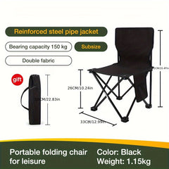 Portable Backrest Folding Chair for Outdoor Camping Fishing