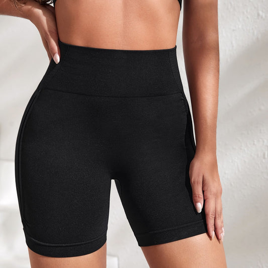 Slim Fit High Waist Yoga Short Tummy Control Stretchy Sporty Women's Activewear