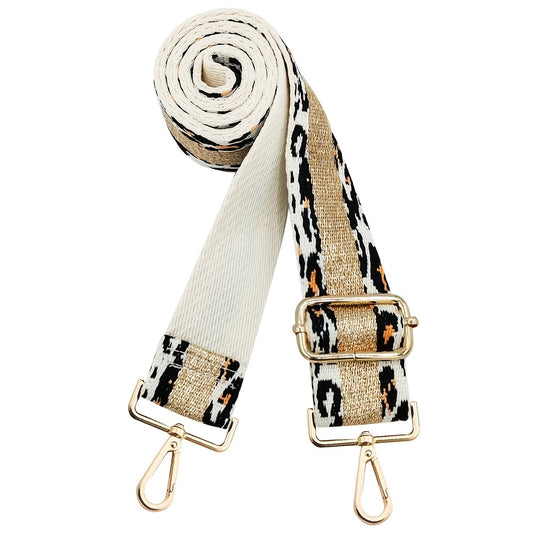 Leopard Print Bag Strap Wide Replacement DIY Travel Accessories