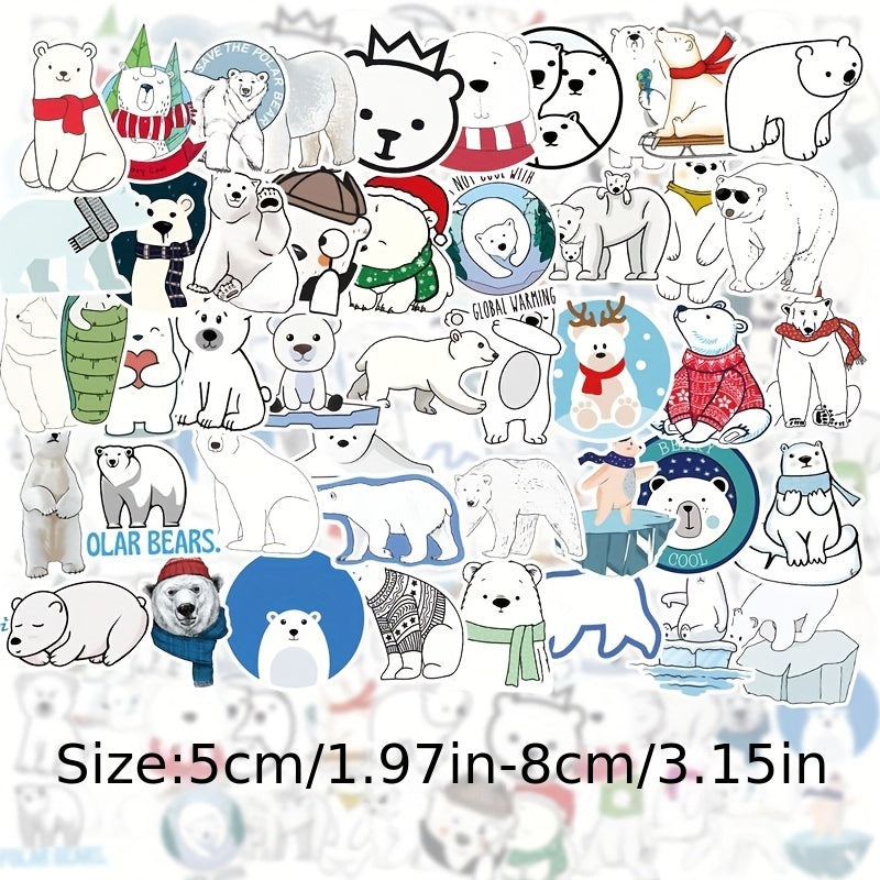 50pcs Animals Zoo Stickers Scrapbook Journal DIY Bear Sticker
