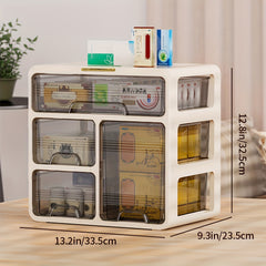 Desktop Drawer Storage Box 2-3 Layers Dormitory Stationery Sorting