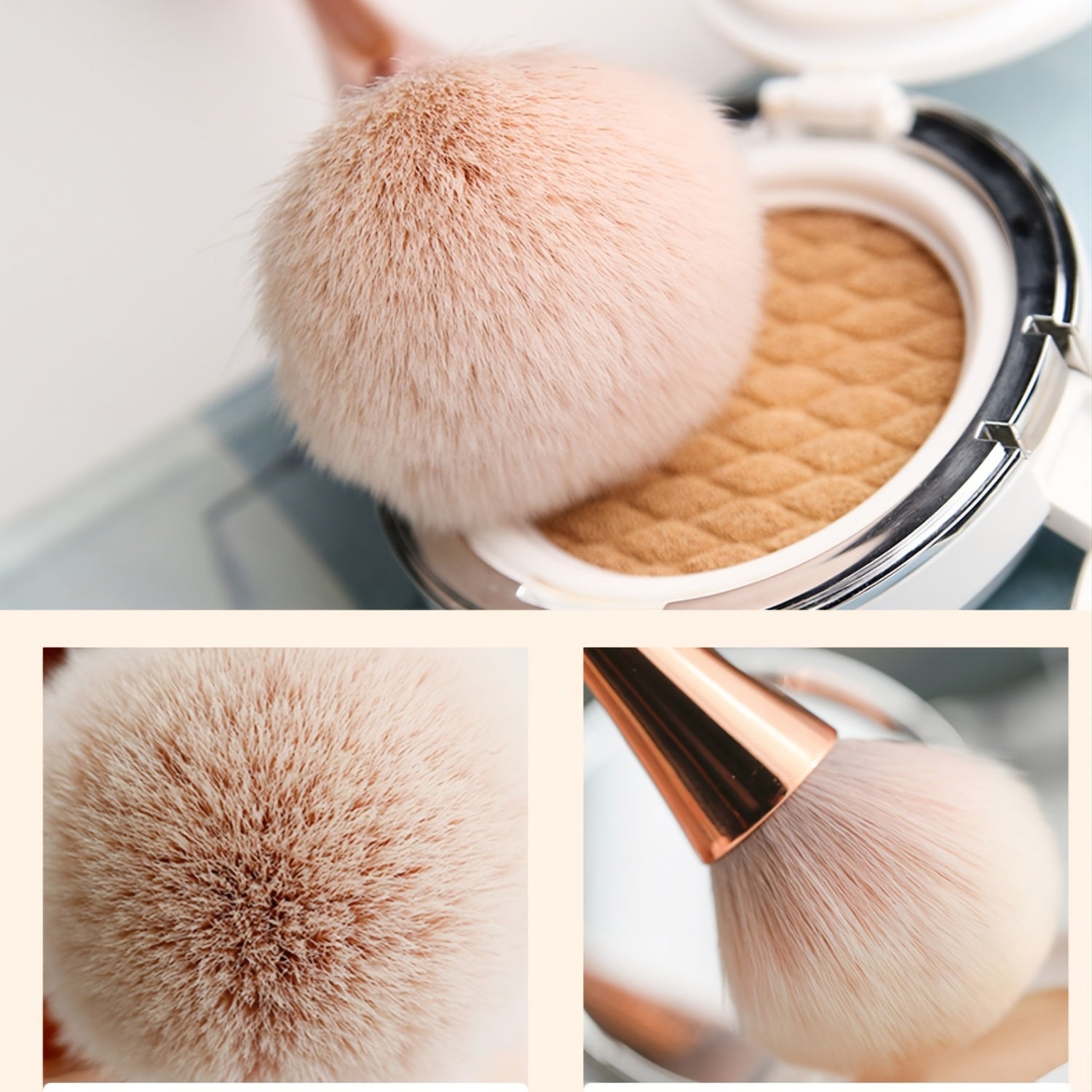Large Mineral Powder Brush with Crystal Rhinestones
