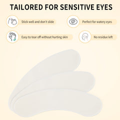 100 Pcs Hypoallergenic Foam Eye Pads for Lash Extensions