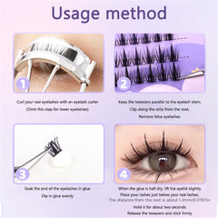 Manga Lashes False Eyelash Extension Cluster Makeup Appliance