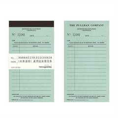 50PCS Retro Bill Memo Pad Narrative Chapter Series Material Decorative Paper