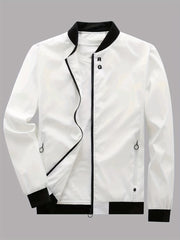 Men's Lightweight Windbreaker Jacket Zip Up Coat