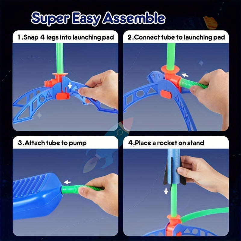 Small Foot Rocket Toys for Outdoor Launching Fun