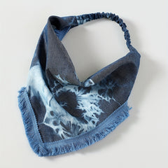 Tie Dye Vintage Headband Punk Style with Tassel