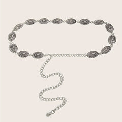 Vintage Metal Chain Belt Dress Girdle For Women