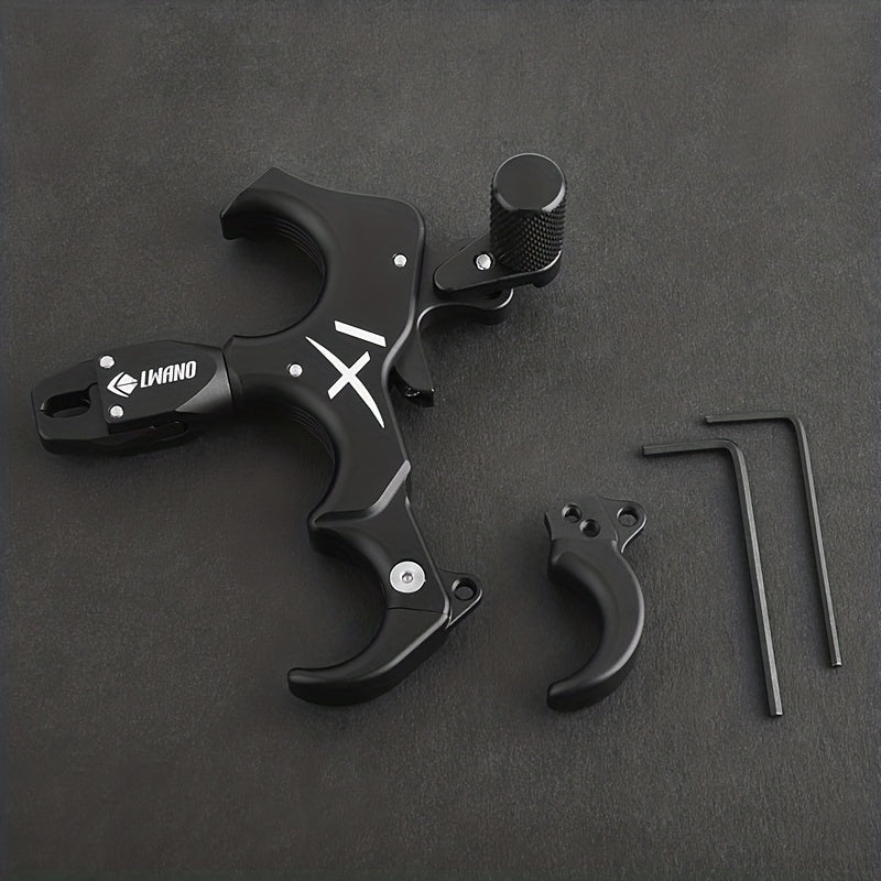 360 Degree Rotation Thumb Bow Release 3 4 Finger Aluminum Alloy