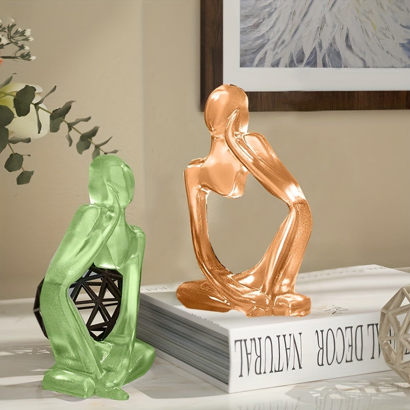 DIY Mini Resin Ornament Mold Abstract Character Crafts Candle Silicone Mold