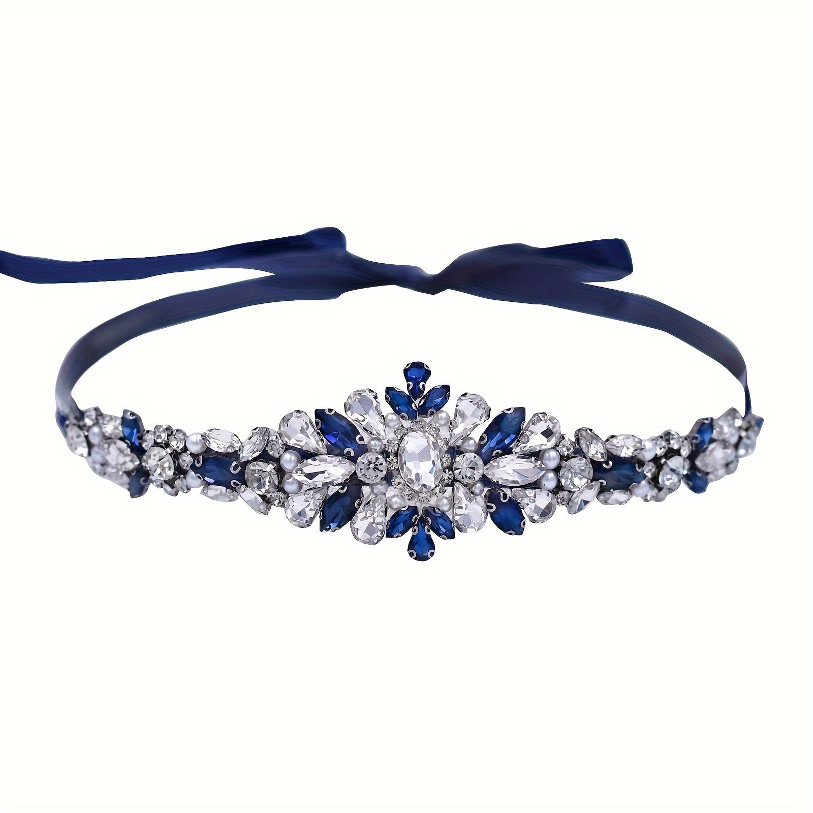 Royal Rhinestone Waist Band Bridal Dress Decoration