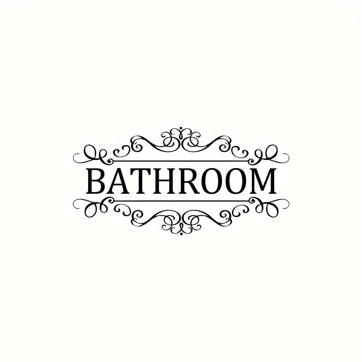 Inspirational Slogan PVC Wall Sticker Bathroom Living Room Home Decor